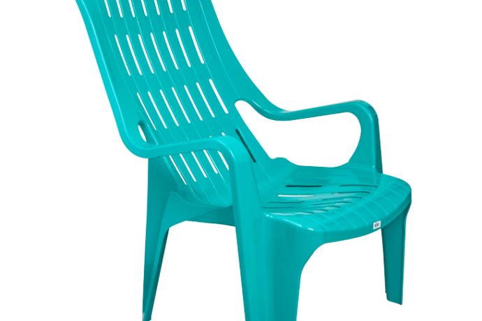 KURSI PLASTIK SANDARAN SANTAI GREEN LEAF TIPE BRAZIL 1176 | RAJA PLASTIK GROSIR