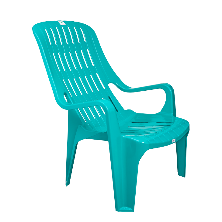 KURSI PLASTIK SANDARAN SANTAI GREEN LEAF TIPE BRAZIL 1176 | RAJA PLASTIK GROSIR