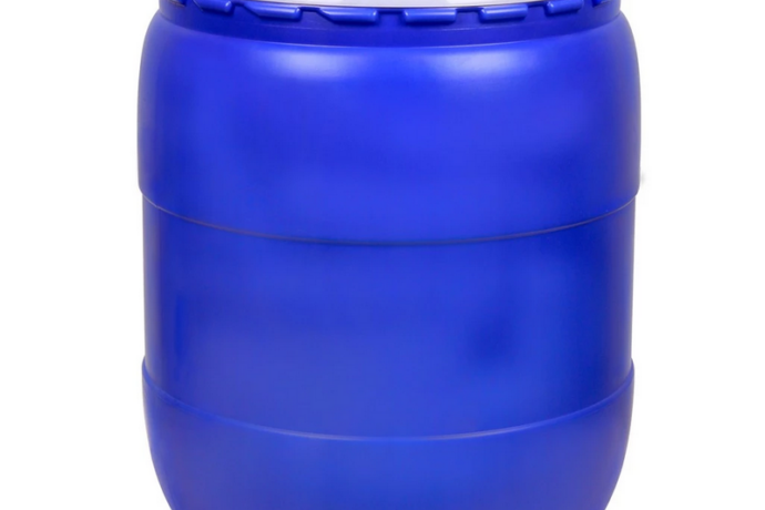 TONG AIR BIRU PLASTIK JUMBO 266 LITER KIRAMAS 7427 DENGAN TUTUP, UKURAN D.65 x T.82 CM | RAJA PLASTIK GROSIR