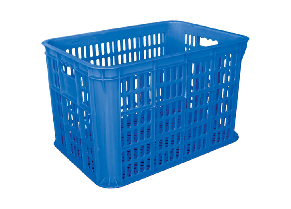 BOX CONTAINER INDUSTRI PLASTIK BERLUBANG HANATA HNT 2202L (LARGE) UKURAN 52x37x33 CM | RAJA PLASTIK GROSIR