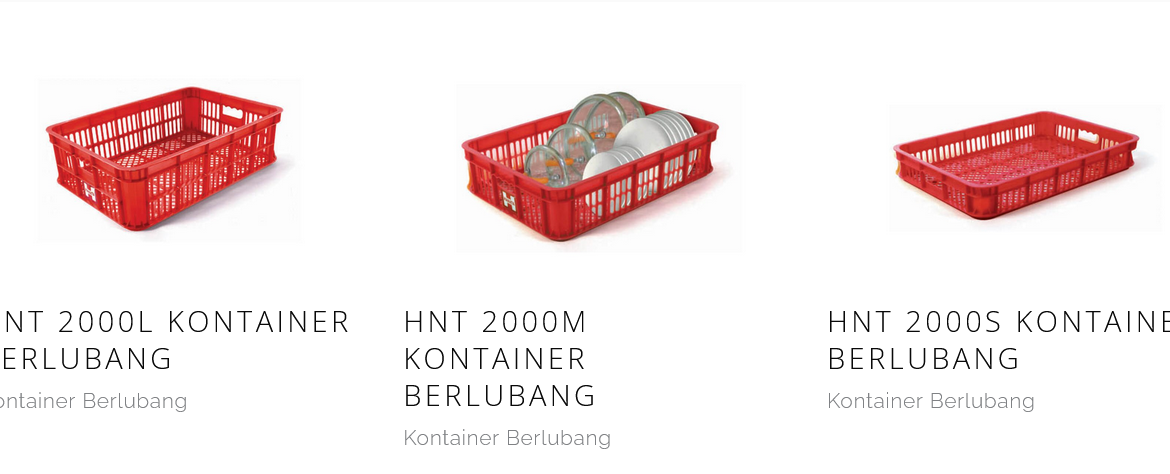CONTAINER BOX KERANJANG INDUSTRI HANATA HNT 2000S, 2000M, 2000L | RAJA PLASTIK GROSIR