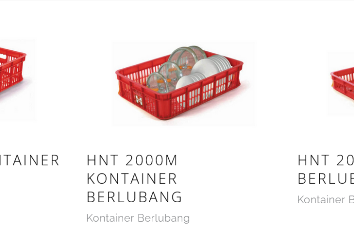 CONTAINER BOX KERANJANG INDUSTRI HANATA HNT 2000S, 2000M, 2000L | RAJA PLASTIK GROSIR