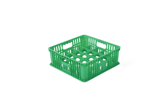 KERANJANG / KRAT / KONTAINER GELAS BOX PLASTIK ISI 25 HANATA HNT 1003