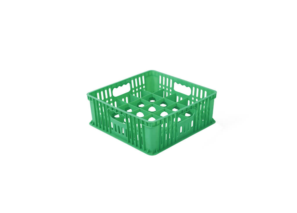 KERANJANG / KRAT / KONTAINER GELAS BOX PLASTIK ISI 25 HANATA HNT 1003