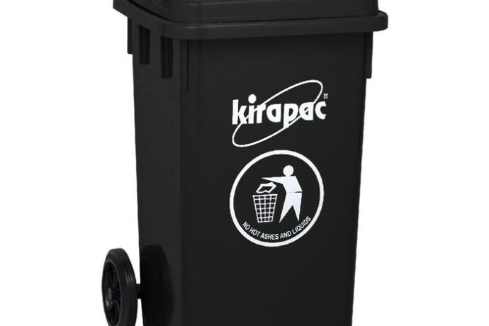 TEMPAT SAMPAH BESAR PLASTIK HITAM 100 LITER KIRAPAC KLX 9100: Solusi Tempat Sampah Profesional, Kuat & Tahan Lama untuk Berbagai Kebutuhan