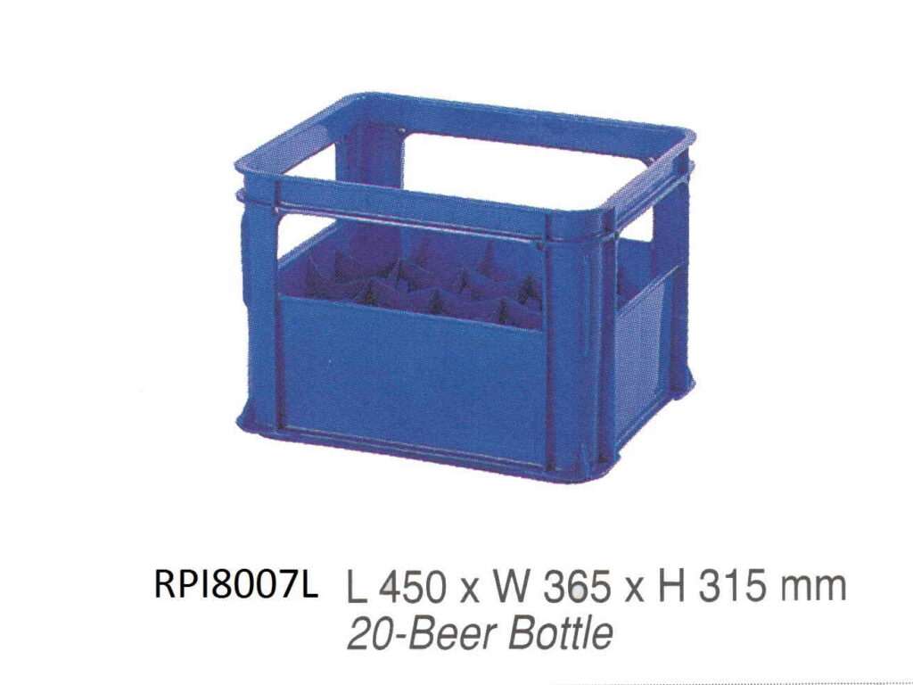 KERANJANG BOTOL RABBIT 8007 / KRAT / BOX PETI PLASTIK ISI 20 BOTOL: Solusi Ideal Penyimpanan Botol yang Kuat, Aman, dan Profesional