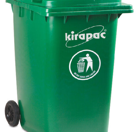 TEMPAT SAMPAH BESAR PLASTIK 240 LITER KIRAPAC TIPE KLX 9240: Solusi Tempat Sampah Outdoor Kapasitas Besar, Kuat & Tahan Lama