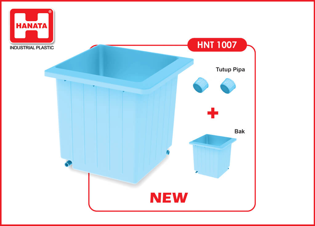 BAK AIR KAMAR MANDI PLASTIK KOTAK 220 LITER HANATA HNT 1007: Solusi Penyimpanan Air Berkapasitas Besar yang Kuat, Higienis, dan Tahan Lama