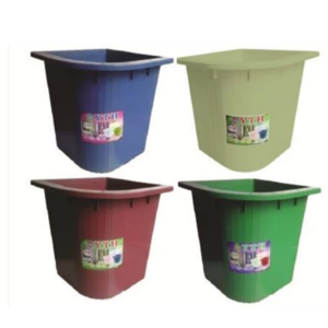 BAK AIR KAMAR MANDI PLASTIK SUDUT 80 LITER YTH 73 WARNA BIRU, HIJAU, IVORY & MARUN | RAJA PLASTIK GROSIR