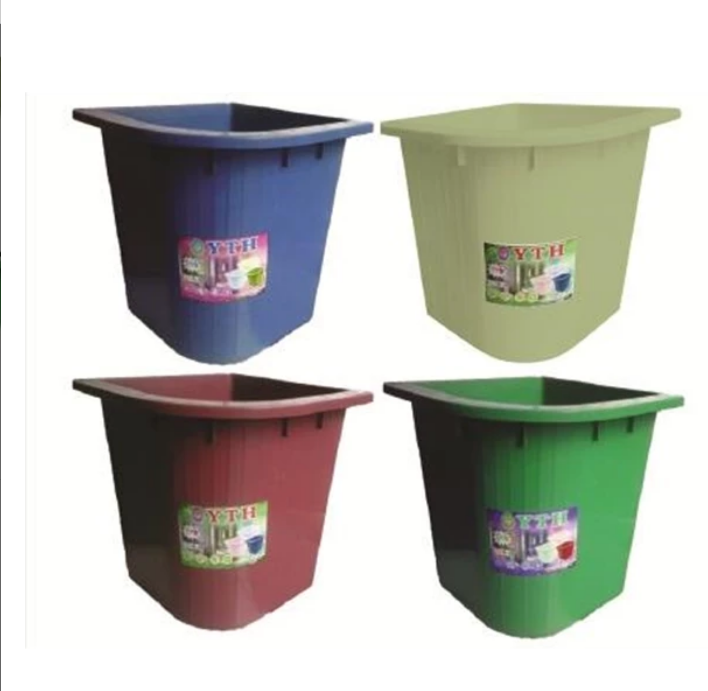 BAK AIR KAMAR MANDI PLASTIK SUDUT 80 LITER YTH 73 WARNA BIRU, HIJAU, IVORY & MARUN | RAJA PLASTIK GROSIR