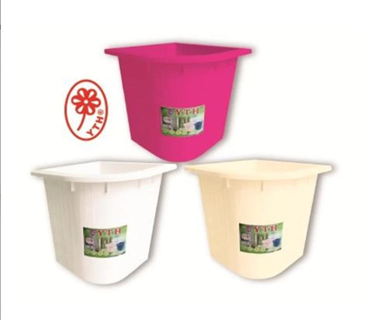BAK AIR KAMAR MANDI PLASTIK SUDUT 80 LITER YTH 73 WARNA PUTIH, PINK & CREAM | RAJA PLASTIK GROSIR