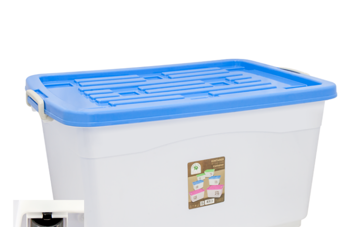BOX KONTAINER PLASTIK BESAR 210 LITER RODA GREEN LEAF SIERRA 7885 | RAJA PLASTIK GROSIR
