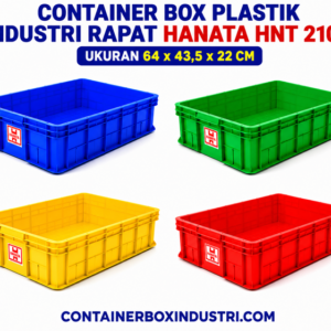 CONTAINER BOX PLASTIK INDUSTRI RAPAT HANATA HNT 2101(1) CONTAINER BOX PLASTIK INDUSTRI RAPAT HANATA HNT 2101 UKURAN 64x43,5x22 CM: Solusi Penyimpanan Efisien untuk Berbagai Kebutuhan Industri