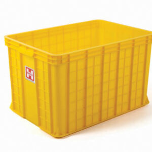 CONTAINER BOX PLASTIK BESAR INDUSTRI RAPAT HANATA HNT 2104 UKURAN 64x43x38 CM: Solusi Penyimpanan dan Distribusi Barang Industri yang Kuat, Higienis, dan Tahan Lama