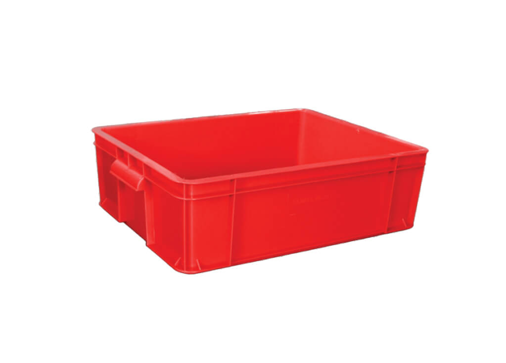 KERANJANG INDUSTRI CONTAINER BOX PLASTIK RAPAT HANATA HNT 2301 UKURAN 46,5x35x14 CM: Solusi Penyimpanan Efisien untuk Berbagai Kebutuhan Industri Modern
