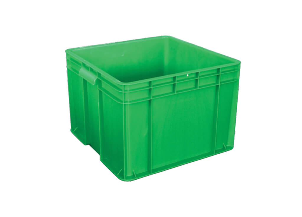 KERANJANG INDUSTRI CONTAINER BOX PLASTIK RAPAT HANATA HNT 2302 UKURAN 41x39x27,5 CM: Solusi Penyimpanan Industri yang Kuat, Higienis, dan Multifungsi