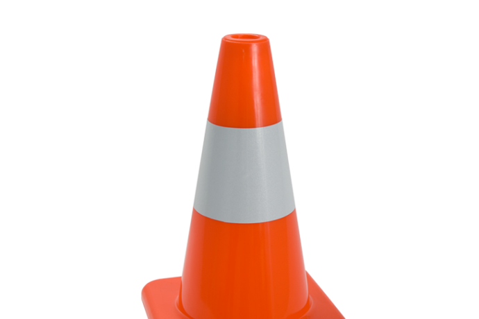 KERUCUT LALU LINTAS SIGN TRAFFIC CONE ROAD SAFETY CONE SHAPE GREEN LEAF 1908 TINGGI 32,5 CM