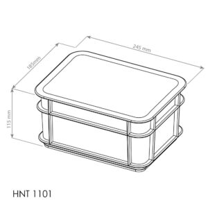 WADAH PLASTIK KOTAK BOX SPAREPART / AKSESORIS INDUSTRI HANATA TIPE HNT 1101