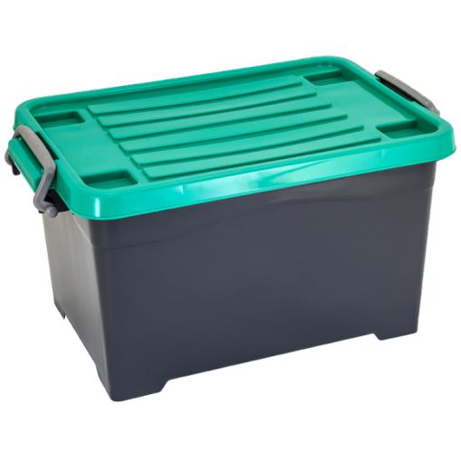 CONTAINER BOX PLASTIK SERBAGUNA 25 LITER ATARI 9705, UKURAN 483 x 311 x 269 mm: Solusi Penyimpanan Praktis, Rapi, dan Tahan Lama untuk Rumah, Kantor, dan Berbagai Kebutuhan Usaha