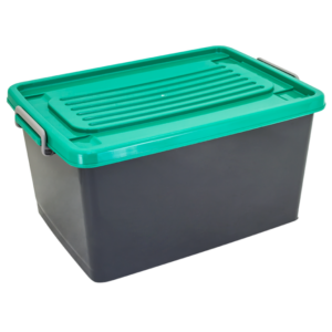 CONTAINER BOX PLASTIK SERBAGUNA 43 LITER ATARI 9868, UKURAN 578 x 410 x 300 mm: Solusi Penyimpanan Praktis, Modern, dan Berkualitas untuk Rumah, Kantor, serta Berbagai Kebutuhan Usaha
