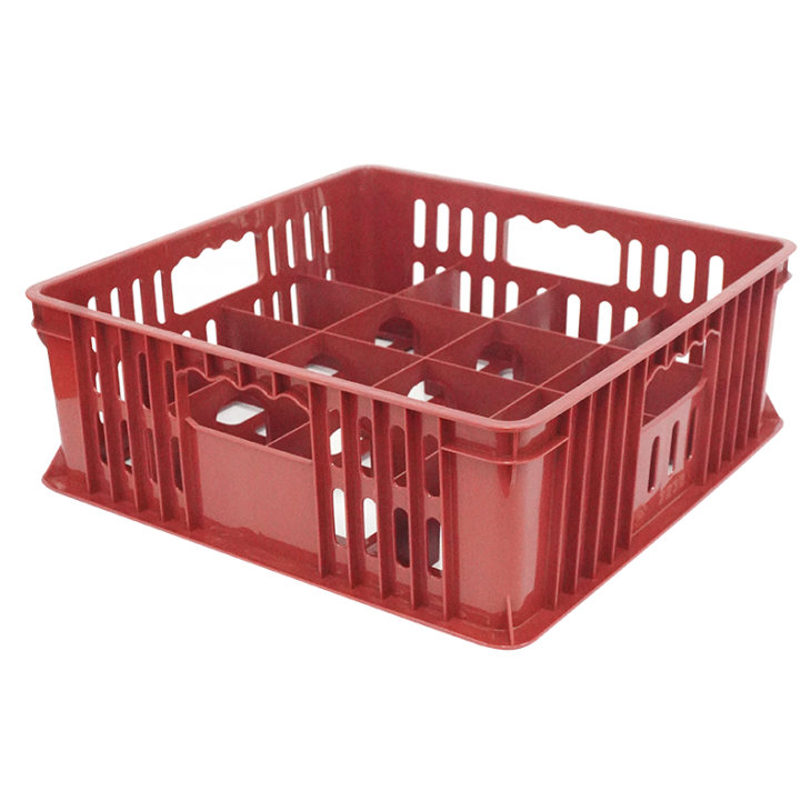 CONTAINER BOX PLASTIK WADAH GELAS ISI 16 LUBANG ATARI 9893 L UKURAN 403 x 403 x 150 mm