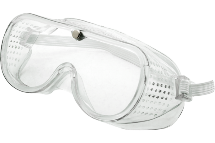 GOGGLES SAFETY CLEAR GLASSES GREEN LEAF TIPE 1886