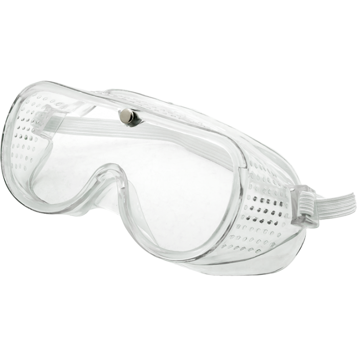 GOGGLES SAFETY CLEAR GLASSES GREEN LEAF TIPE 1886