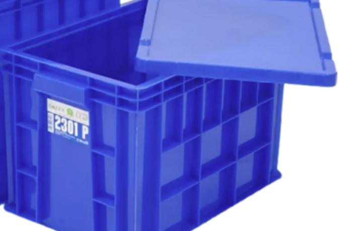 INDUSTRIAL CONTAINER BOX KERANJANG PLASTIK GREEN LEAF 2301 P UKURAN 435 x 283 x 287 mm