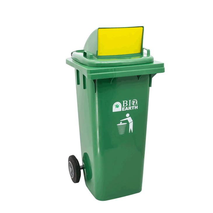 TEMPAT SAMPAH BESAR PLASTIK 120 LITER GREEN LEAF BIO DUSTBIN 2012 G – Solusi Tempat Sampah Outdoor Berkualitas untuk Industri, HORECA, Perkantoran & Fasilitas Umum
